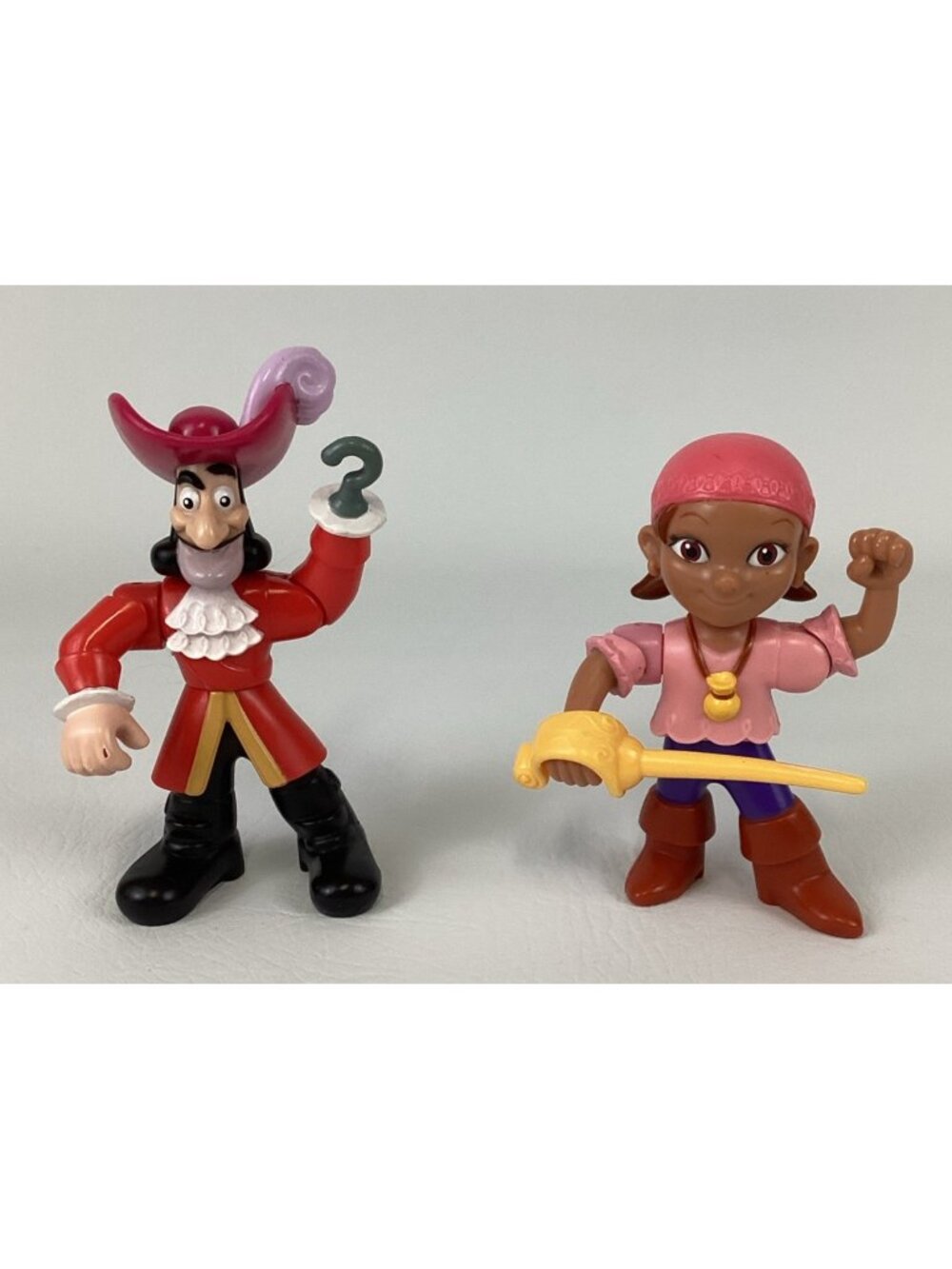 Jake and The Neverland Pirates Captain Hook Izzy 5" Action Figures Bundle Lot